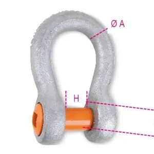 Korlátozott ajánlat 8032 T3,25 ívelt emelőkengyel, négyszögletes furatú csappal nagyszilárdságú ötvözött acél tűzíhorganyzott - Beta - 080320016