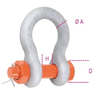 Utolsó esély 8031R anyás-sasszeges ívelt emelőkengyel nagyszilárdságú ötvözött acél tűzíhorganyzott - Beta - 080310116