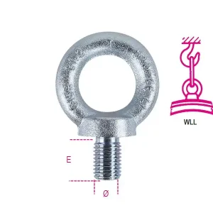 Kiváló minőség 8040EZ M12 Szemescsavar, horganyzott - Beta - 080400412