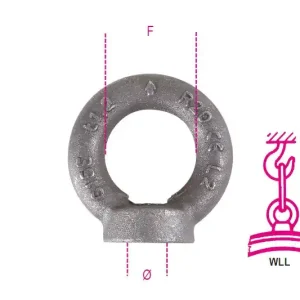 Újdonság 8042EN M20 Emelő gyűrűs anya, fekete - Beta - 080420320