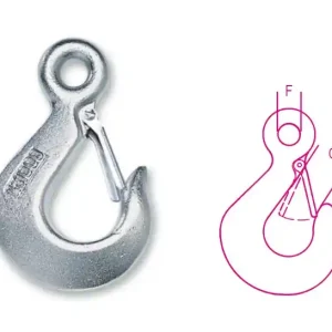 Népszerű 8051S 500 füles emelőhorog szénacél horganyzott - Beta - 080510205