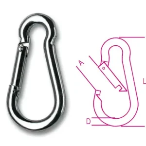 Vedd meg most 8074 13X160 Karabiner horgok, galvanizált, lakkozott - Beta - 080740103