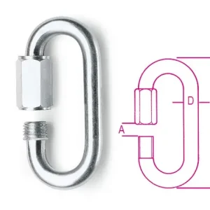 Utolsó esély 8080 12X105 Gyorscsatlakozó szem, galvanizált - Beta - 080800012