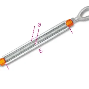 Utolsó esély 8105 1/2X9 Mindkét oldalon szemes feszítőszerelvény, horganyzott - Beta - 081050012