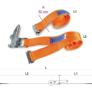 Pénzvisszafizetés 8182E racsnis rögzítő rendszer furgonokba és teherautókba, terheléshatár 1.000 kg nagy szakítósziládságú poliészter heveder (PES) - Beta - 081820942