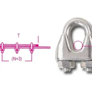 Újdonság 8216-K Szorítókengyel AISI 316 - Beta - 082169408