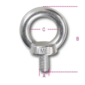 Rendeld meg most 8240 M10 Emelő szemescsavar AISI 316 - Beta - 082400210