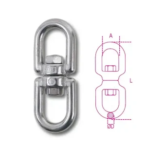 Olcsó 8272 13 Mindkét oldalos szemes forgószem AISI 316 - Beta - 082720213