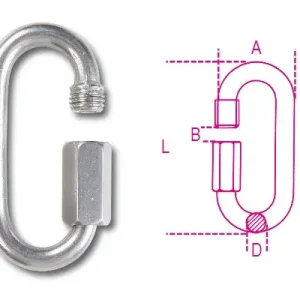 Utolsó esély 8280 5X49 Gyorscsatlakozó szem AISI 316 - Beta - 082800205