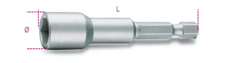 Korlátozott ajánlat 862F 6 Mágneses hatszögű dugókulcsbetétek - Beta - 008620406