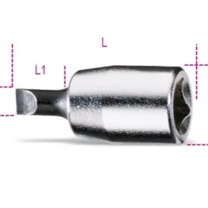 Utolsó esély 900LP 0,8X4 Csavarhúzó-Dugókulcs hasítottfejű csavarokhoz, krómozott, barnított hegy - Beta - 009000605