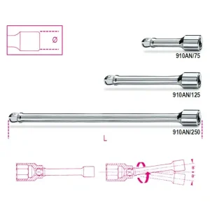 Rendeld meg most 910AN/250 3/8"-os gömbvégű toldó - Beta - 009100829