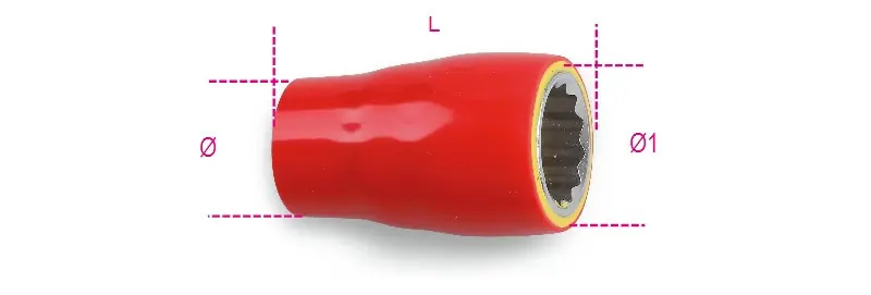 Vedd meg most 910MQ-B/6 3/8" TIZENKÉTSZÖGŰ DUGÓKULCS, SZIGETELT 18 MM - Beta - 009100628