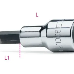 Korlátozott ajánlat 920LP 2X12 Csavarhúzó-Dugókulcs hasítottfejű csavarokhoz, krómozott, barnított fej - Beta - 009200458